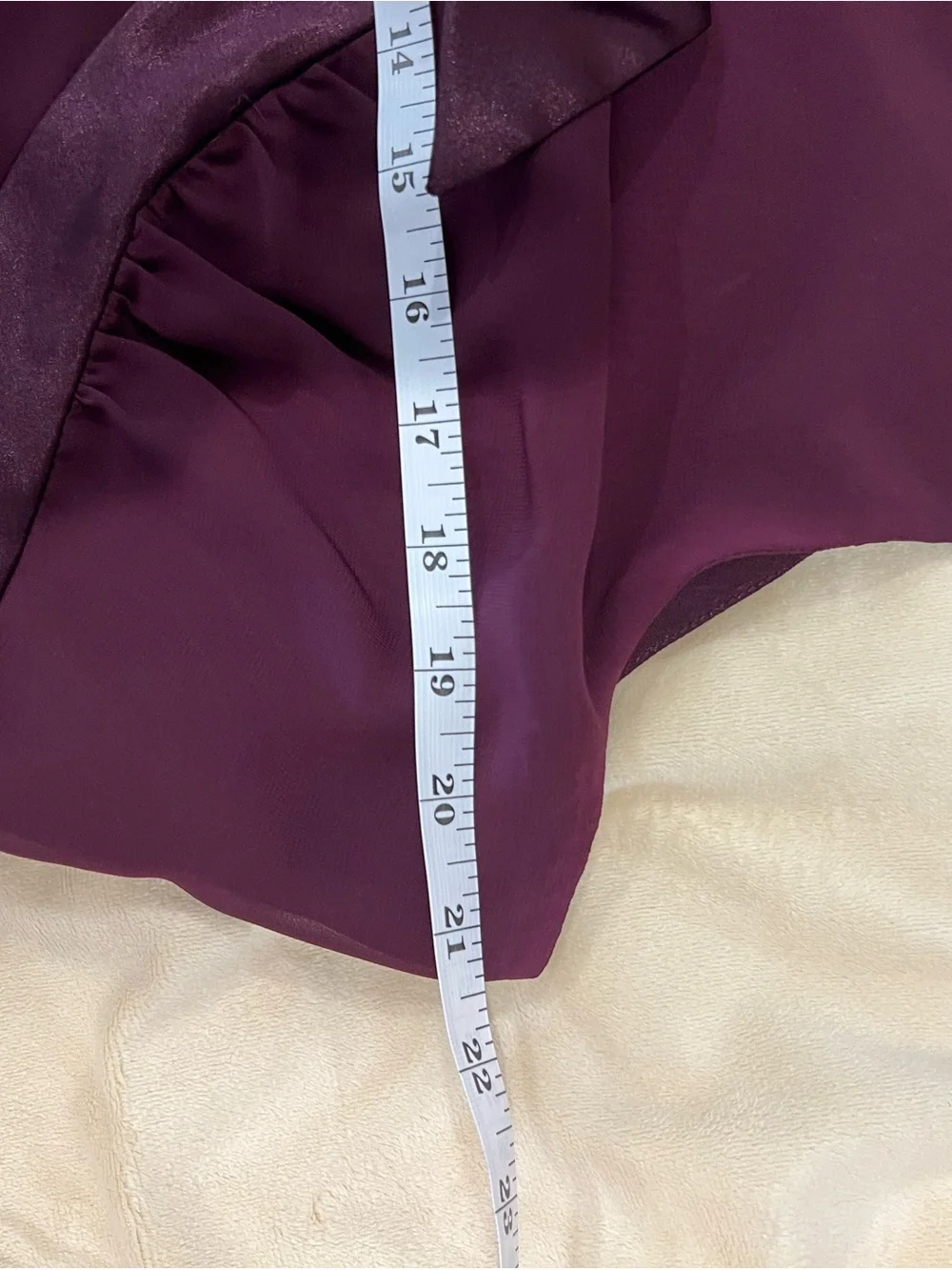 Norton McNaughton Deep Plum Satin-Trim V-Neck Tank